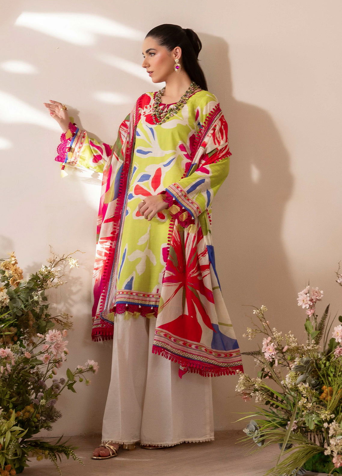Naqsh Luxury Lawn- Unstitched 3 Piece Suit - NL-00121 - Summer Glow2 Collection 2025