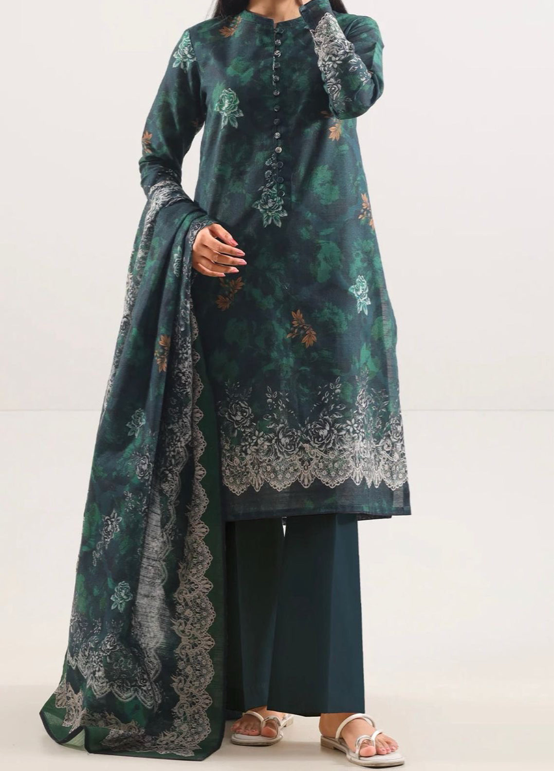 Saya Printed Lawn - Digital Printed Unstitched 3 Piece Suit - U01-25665-06B Summer Collection 2026