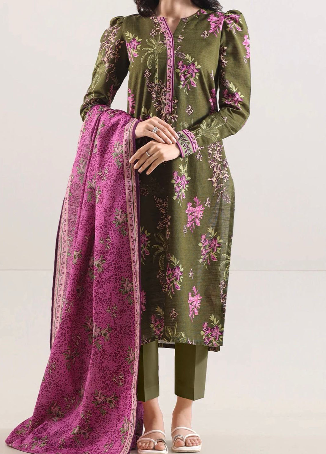 Saya Printed Lawn - Digital Printed Unstitched 3 Piece Suit - U01-25667-06A Summer Collection 2026