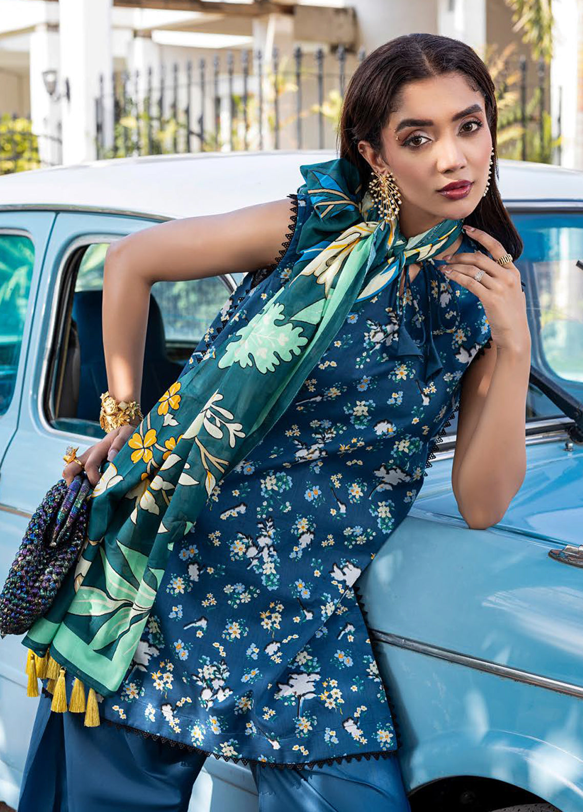 Dastoor Premium Lawn - Unstitched 3 Piece Suit - VOL-13 - PF062521 - Summer Collection 2025